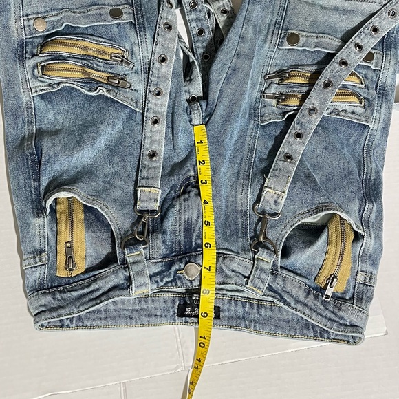 Dolls Kill Generation Kiss Aurora Cargo Flared Jeans - Picture 9 of 16